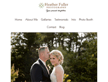 Tablet Screenshot of heatherfullerphotography.com